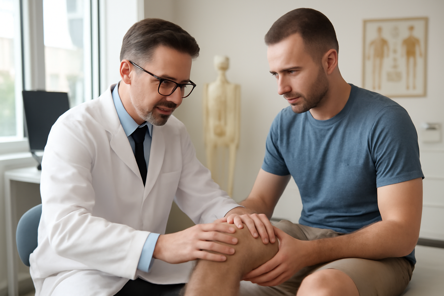 Bicicleta estática después de la prótesis de rodilla