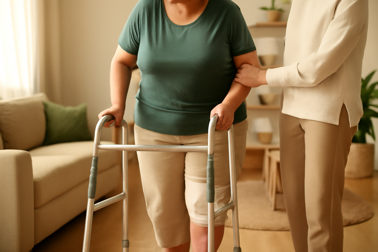 Ejercicio adaptado para pacientes con obesidad y prótesis de rodilla