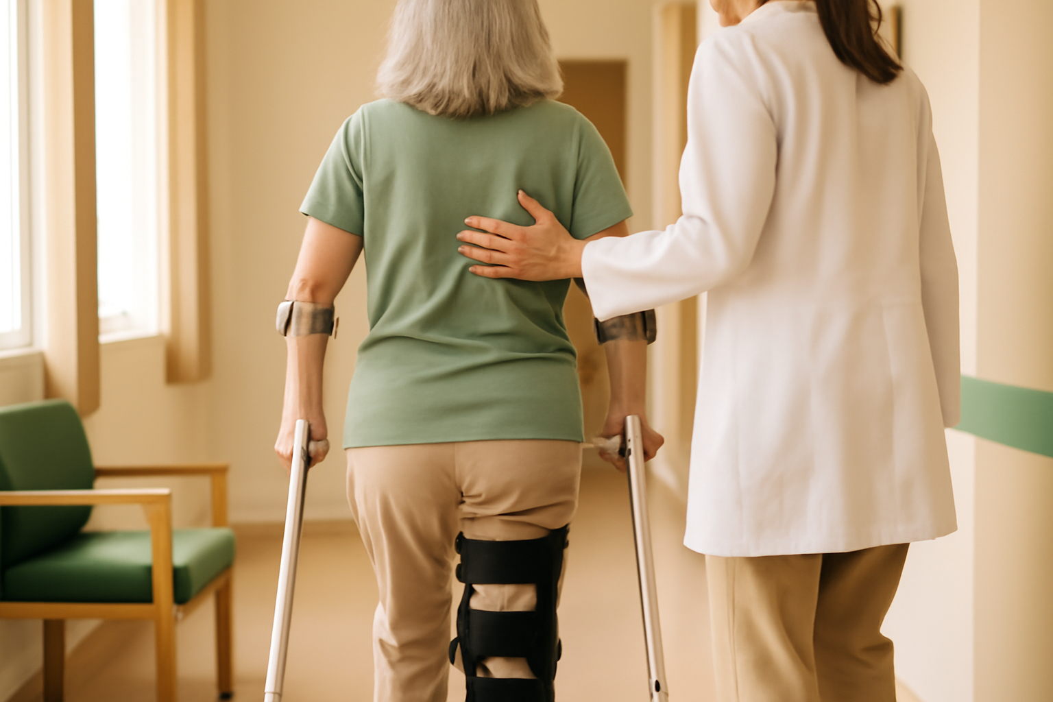 Consulta de seguimiento para revisión de prótesis de rodilla